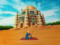 S. A. Noory, 18 x 24 Inch, Acrylic on Canvas, Cityscape Painting, AC-SAN-239 S. A. Noory, 18 x 24 Inch, Acrylic on Canvas, Cityscape Painting, AC-SAN-239